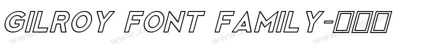 Gilroy Font Family字体转换